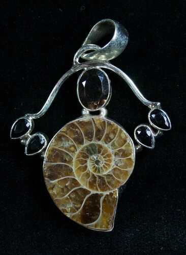Sterling Silver Ammonite Pendant #7067